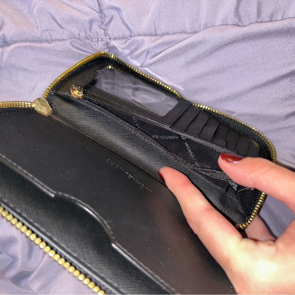 Michael Kors Black Zip Wallet - Picture 5 of 7